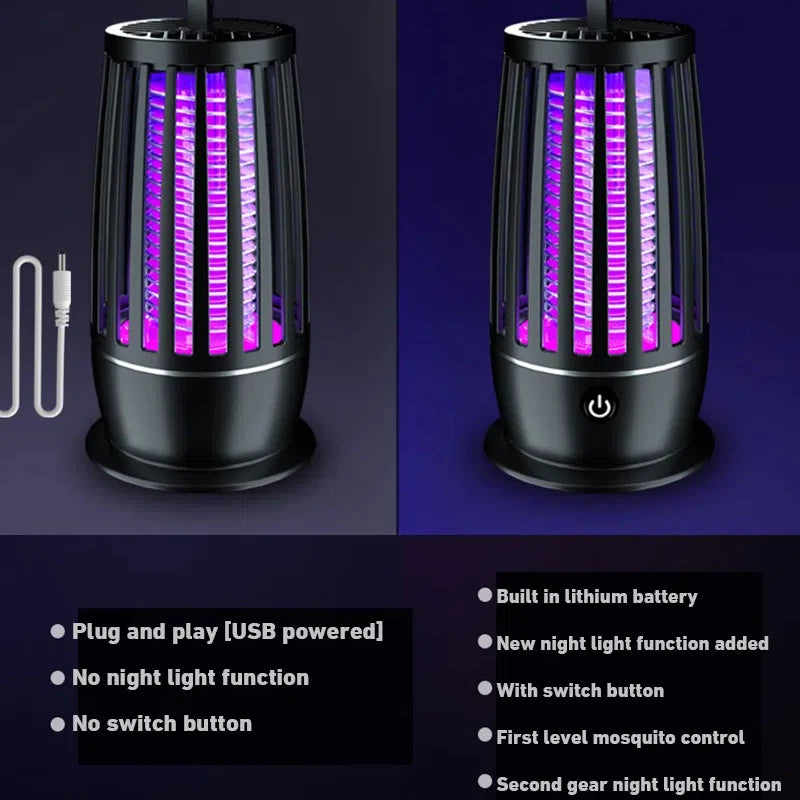 Silent USB Mosquito Killer Lamp – Safe & Powerful Insect Zapper