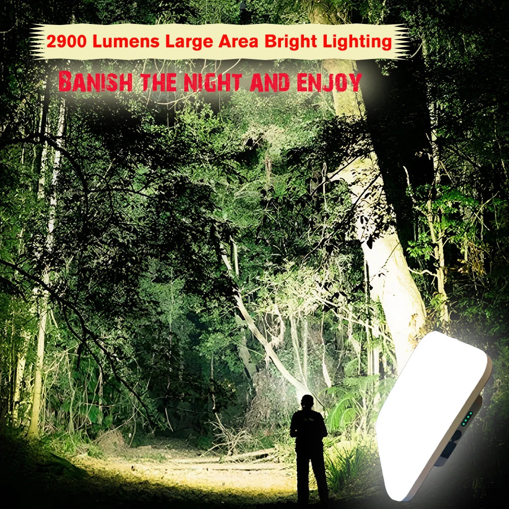🔋 3-in-1 Portable Camping Lantern: Bright Light 💡, Power Bank 🔌 & Magnetic Base 🧲