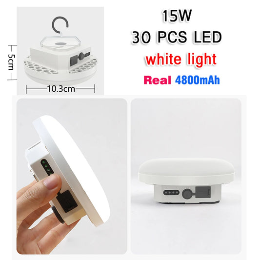 13500mAh Rechargeable LED Camping Lantern with Magnet & Zoom