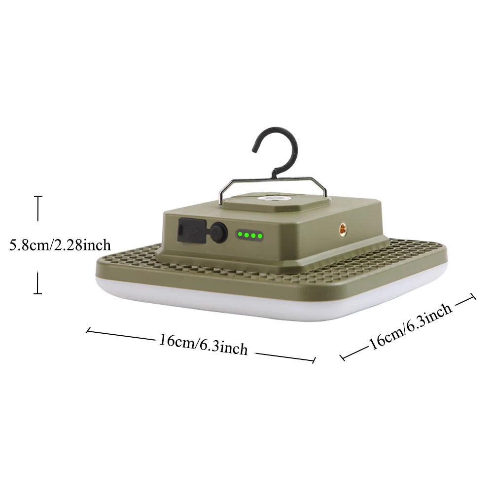 🔋 3-in-1 Portable Camping Lantern: Bright Light 💡, Power Bank 🔌 & Magnetic Base 🧲