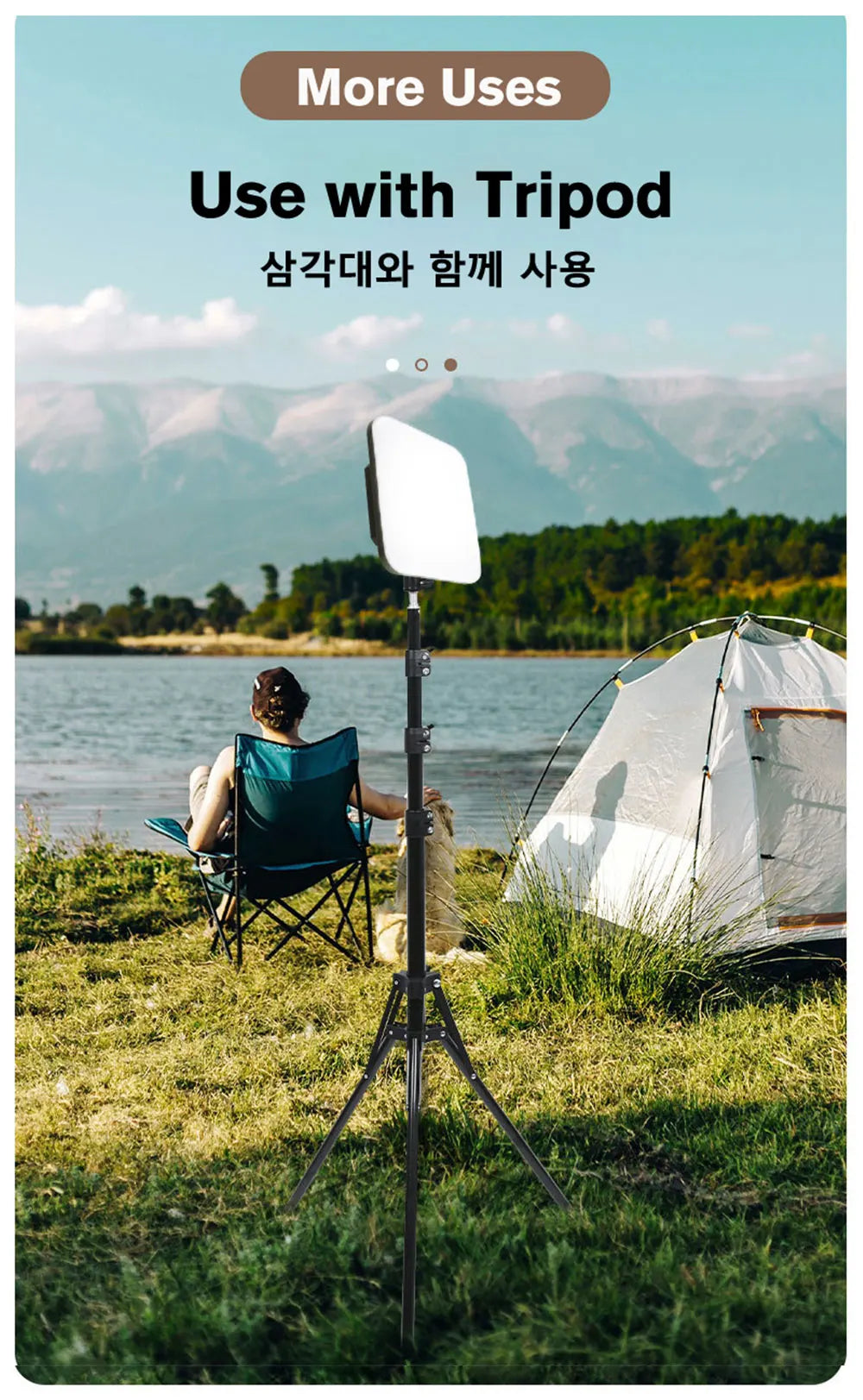 🔋 3-in-1 Portable Camping Lantern: Bright Light 💡, Power Bank 🔌 & Magnetic Base 🧲