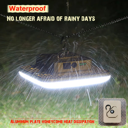 🔋 3-in-1 Portable Camping Lantern: Bright Light 💡, Power Bank 🔌 & Magnetic Base 🧲