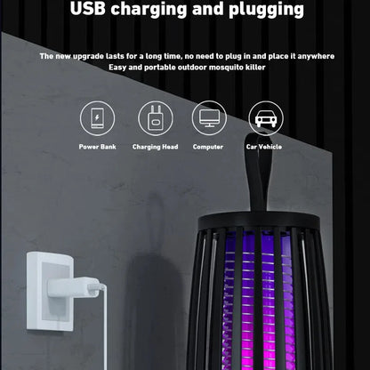 Silent USB Mosquito Killer Lamp – Safe & Powerful Insect Zapper