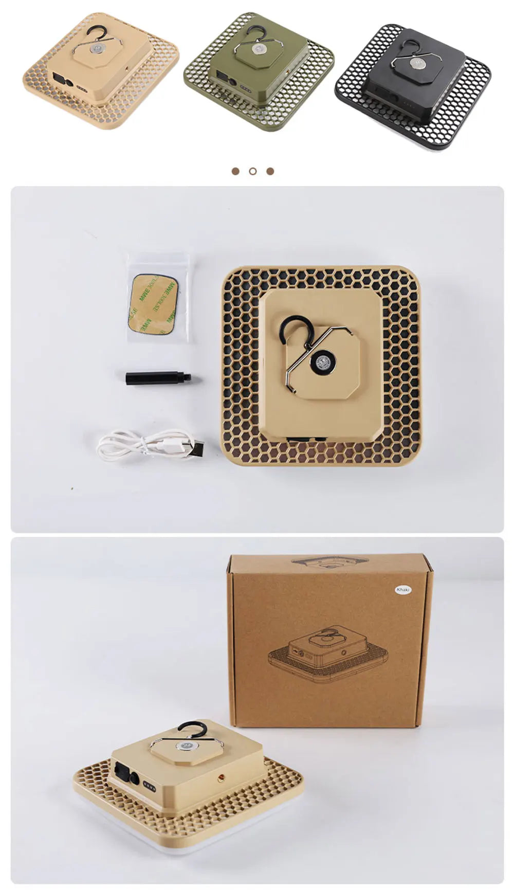 🔋 3-in-1 Portable Camping Lantern: Bright Light 💡, Power Bank 🔌 & Magnetic Base 🧲