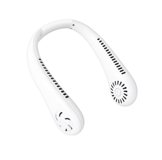 Your Personal AC: Portable 4000 mAh Neck Fan with 3 Adjustable Speeds